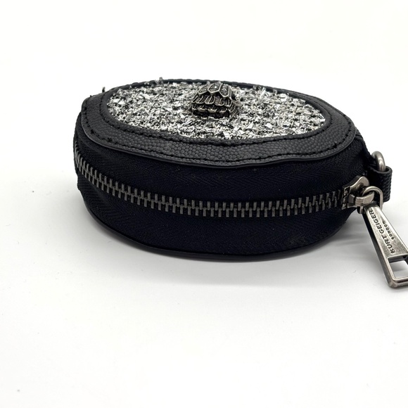 Kurt Geiger London Shoreditch Tweed Leather Coin Purse NIB/NWT - Picture 4 of 8